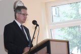 Starosta żegnał uczniów i nauczycielkę