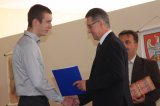 Starosta żegnał uczniów i nauczycielkę